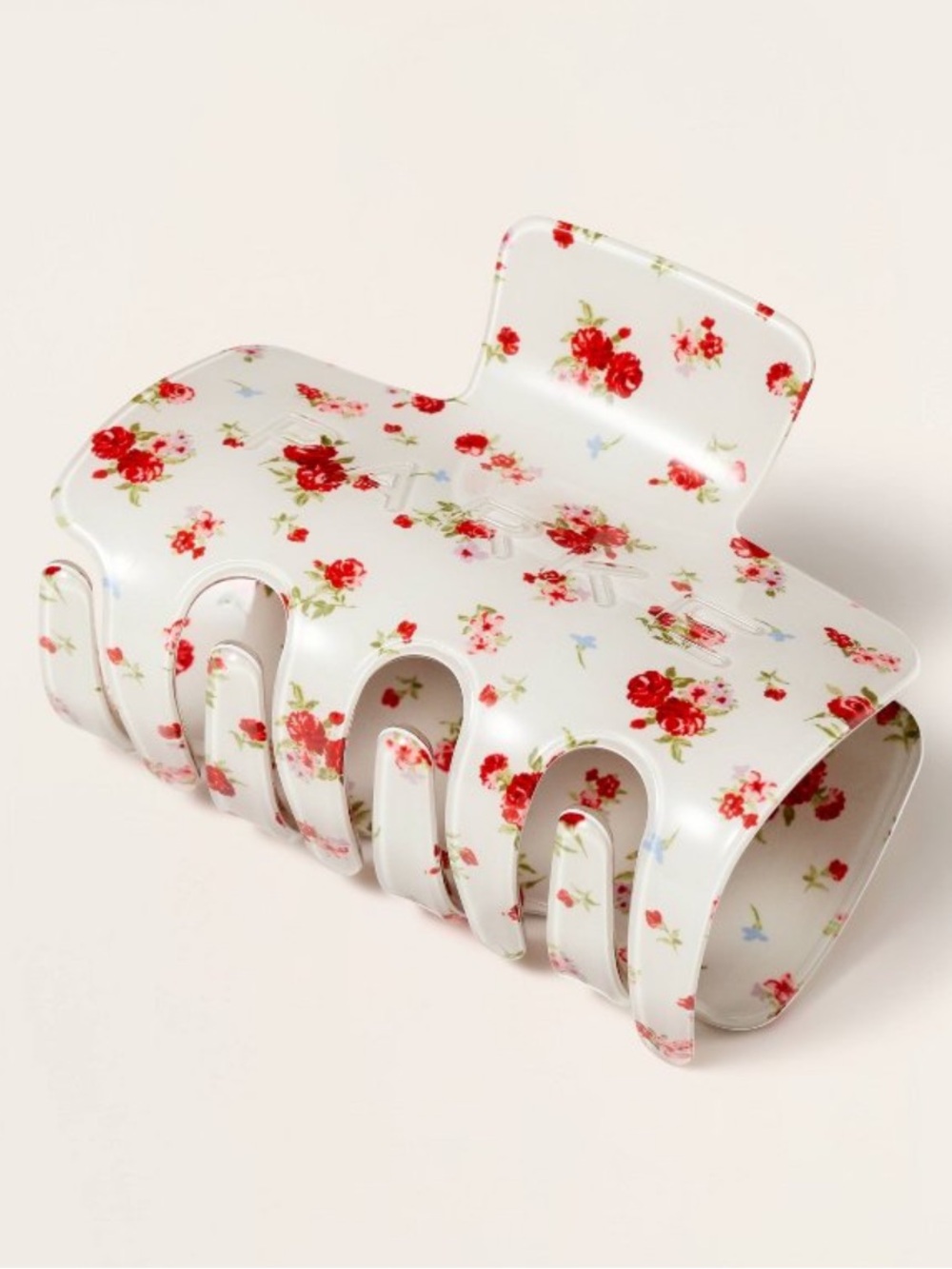 Parke x Target Cream Floral Claw Clip